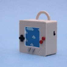 mario cloud flying toasters gameboy jewelry 3d print model - Mito3D