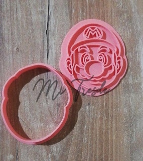 mario cutter stamp bros luigi super cookie cutting marker 3d print model - Mito3D