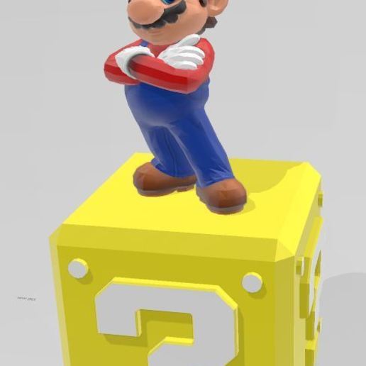 mario-Figur Kunst mario super 3D print model - Mito3D