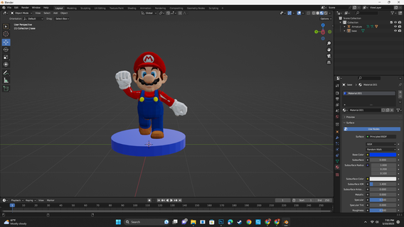 Mario heykelcik çevresinde 325 oyuncak 3d print model - Mito3D