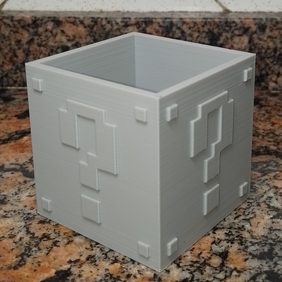 mario flowerpot pot mariobros bros box surprise plants 3d print model - Mito3D