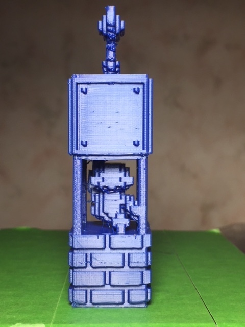 Mario saltare super bros sculture busti arte 3D print model - Mito3D