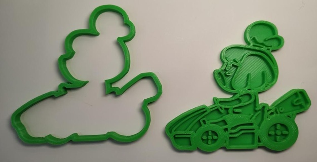 Mario kart deluxe isabelle animale attraversamento cannella 8 biscotto taglierina nintendo interruttore 3d print model - Mito3D