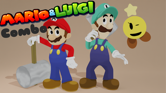 Mario Luigi yıldız ışığı 3d print model - Mito3D