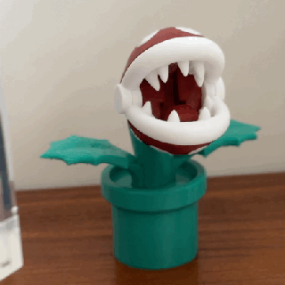 mario piranha plant toy Art cute decor home creative unique switch nintendo 3d print model - Mito3D