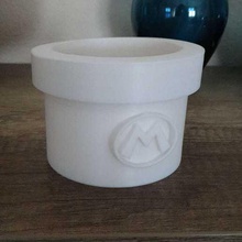 mario pote a casa vaso de flores bross tubo 3d print model - Mito3D