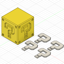 mario blok soru oyun 3d print model - Mito3D