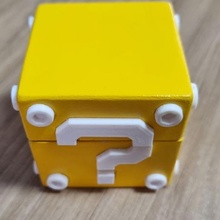 mario question cube jewelry box ring 3d print model - Mito3D
