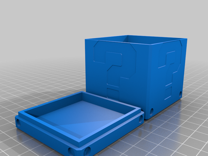 mario question mark block container Tools 3d printing 3d print model - Mito3D