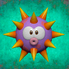 mario urchin 3d print model - Mito3D