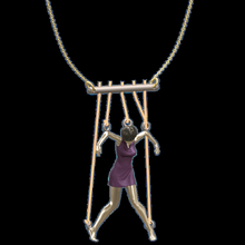 marionnette fantoche femme bijoux pendentif corde chaîne culotte bijou 3d print model - Mito3D