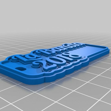 marioo25 customized keychains 3d print model - Mito3D