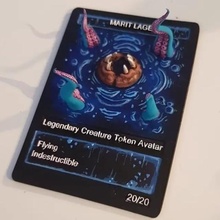 marit localização Magia cartão jogos lendário criatura 3d print model - Mito3D