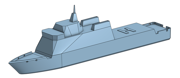 maritim Aktion Schiff bam Lehren Spanisch Marine Krieg Kriegsschiff Meteor Blitz Strahl Wut Tornado Fett gedruckt Spielzeug Boot 3d print model - Mito3D