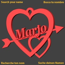 Marjo cœur Cupidon l'amour amour Saint Valentin jch saint valentin amoureux in journée 3d print model - Mito3D