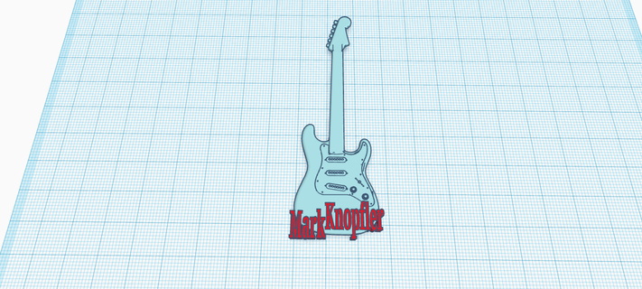 mark knopfler stratocaster guitar vertical decoration fender music address straits 3d print model - Mito3D