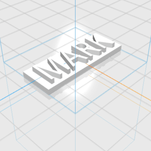 mark letters name male 3d gift 3D print model - Mito3D