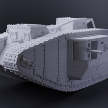 Kennzeichen männlich 1 35 72 sla dlp Versammlung 3d Panzer Markv Harz Modell fdm Kit ww1 3d print model - Mito3D