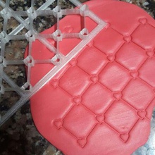 marcador de copiton corações a casa bolo capitone fondant 3d print model - Mito3D