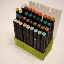 marcador ficar pé marcadores suporte ferramenta escritório pintura desenhar caneta escrevendo aterragem gêmeo tocar aparelhos 3d print model - Mito3D