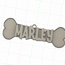 Marley Medaillon Schmuck Tier Halskette Hund Plaudern 3d print model - Mito3D