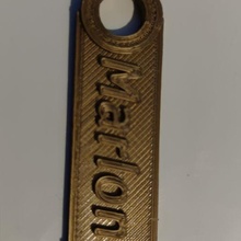 marlon key ring art easy 3d print model - Mito3D