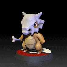 marowak fan arte pok lun figurina 3d Stampa modello art figura giocattolo Pokemon nintendo bambino fioriera 3d print model - Mito3D