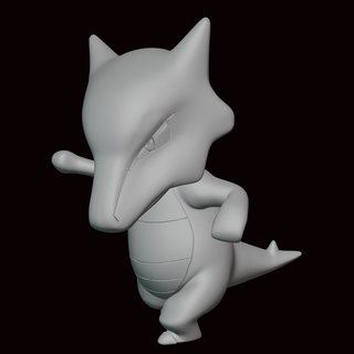 marowak Pokemon figura statua video gioco videogiochi miniatura scultura fan art figurina kanto 3d print model - Mito3D