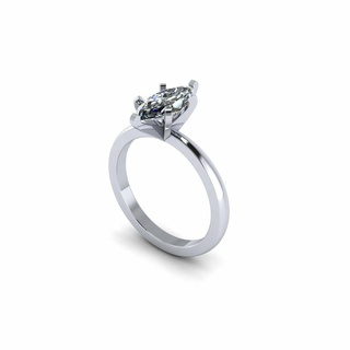 marquesina solitario diamante anillo r1 oro joyería joya lujo compromiso imprimible Boda anillos plata Moda brillante platino Budha cnc 3d print model - Mito3D