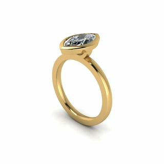 marquis diamond ring tiger gold jewelry silver jewellery jewel engagement wedding fashion goldring 3d print model - Mito3D