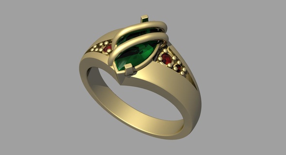 marquiz Roca anillo bisel diamantes encantos diges pendientes arete anillos joyería joya diseños cera fundición Arte oro cinta banda plata 3d print model - Mito3D