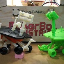 Mars Erkundung Rover Roboter Platz Monat Spielzeug vorgestellt Handy Mobiltelefon multi part NASA openscad Gelegenheit Schnappverschluss 3d print model - Mito3D