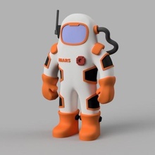 mars martien divers l'astronaute jouet de l'espace 3d modèle l'oxygène cool créatif 3d print model - Mito3D