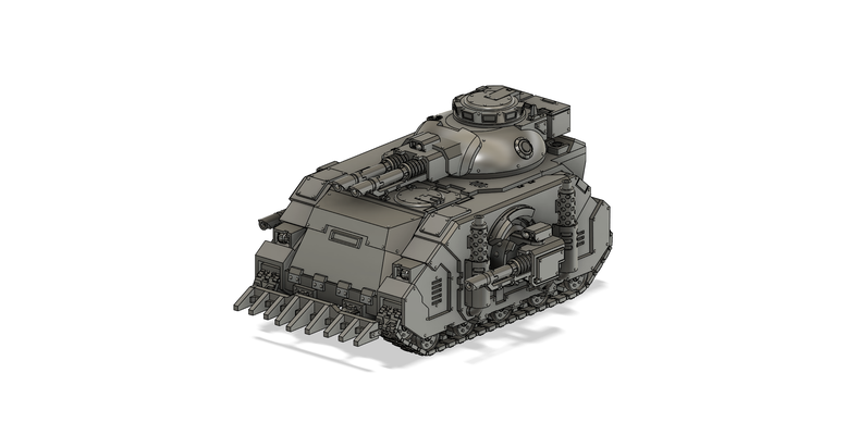 marte patrón ataque tanque juego mesa juegos juguetes miniaturas juguetes juegos tablero infantería marina herejía depredador 3d print model - Mito3D
