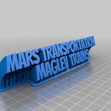 Marte transporte personalizado oficina 3d print model - Mito3D