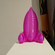 mars vi rocket vase mode art 3d print model - Mito3D