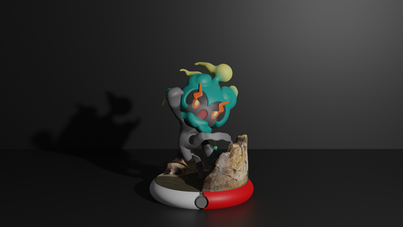 bataklık pokemon 3d Yazdır model kafese koymak çember celebi efsanevi sıfıra kavga gölge karanlık hayalet Pikaçu Eevee canavar 3d print model - Mito3D