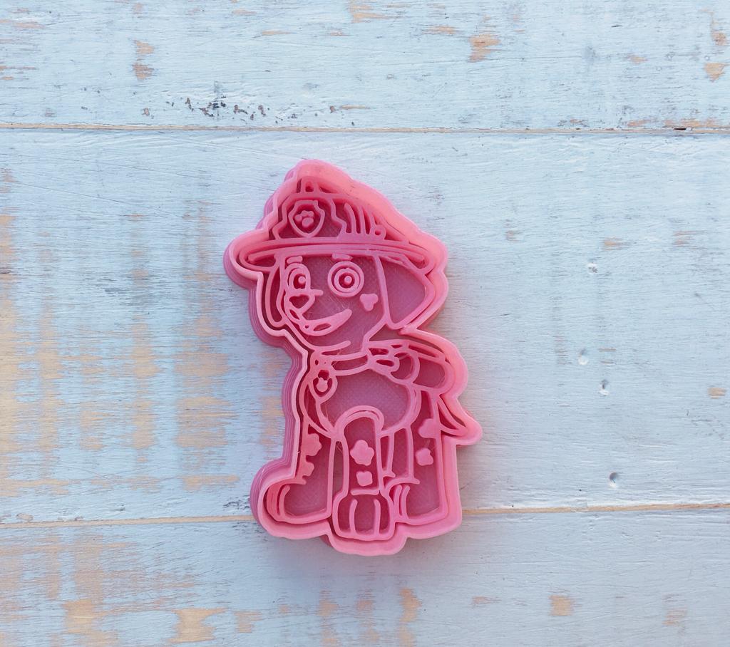 marshal paw patrol marshall paw patrol canine patrol cookie cutter cookies deco glase  3D print model - Mito3D