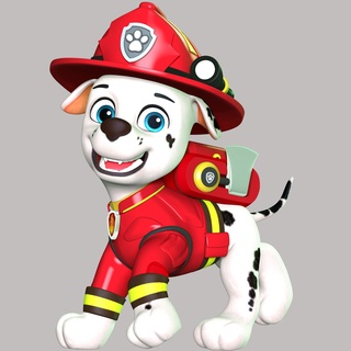 marshall fireman - movie paw patrol dogs puppy animal 3dprint 3dprinting manga figure anime statue cartoon 3d print model - Mito3D