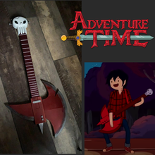 Marshall sotavento hacha guitarra Arte Aventura aventuras hora red dibujos animados marceline vampiro reina Rey instrumento frio cráneo rock 3d print model - Mito3D