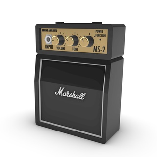 marshall ms-2 guitar amp Home emplifier guitars 3d print model - Mito3D