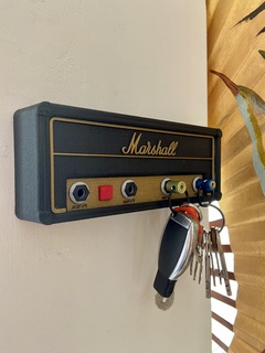 marshall plexy keychain holder present musician gift organizer 3d print model - Mito3D