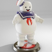 marshmallow man - ghostbusters ghosts 3d print model - Mito3D