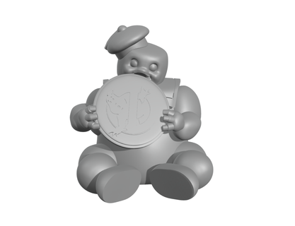 marshmallow uomo restare puft pieno modell porcellino banca i soldi scatola salvadanaio staypuft gost acchiappa fantasmi film figura azione giocattolo giocattoli 3d print model - Mito3D