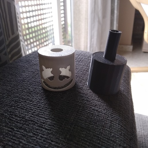 marshmello bong vari ugello shisha narghile 3D print model - Mito3D