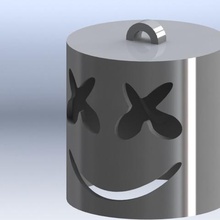 marshmello anel de chave vários chaveiro 3d print model - Mito3D