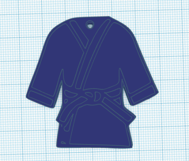 martial arts porte clés 3d print model - Mito3D