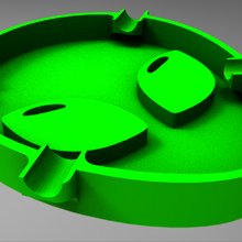 martian alien ashtray weed 3d print model - Mito3D