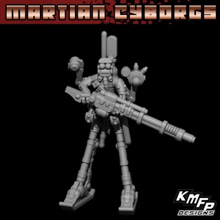 martian cyborg stilt snipers 6-8mm epic epic40k epic40000 admech 3d print model - Mito3D