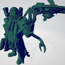 martien info-artisan art cybernetica cyborg grimdark de mars proxy le robot sci-fi gratuite wargaming les créatures 3d print model - Mito3D